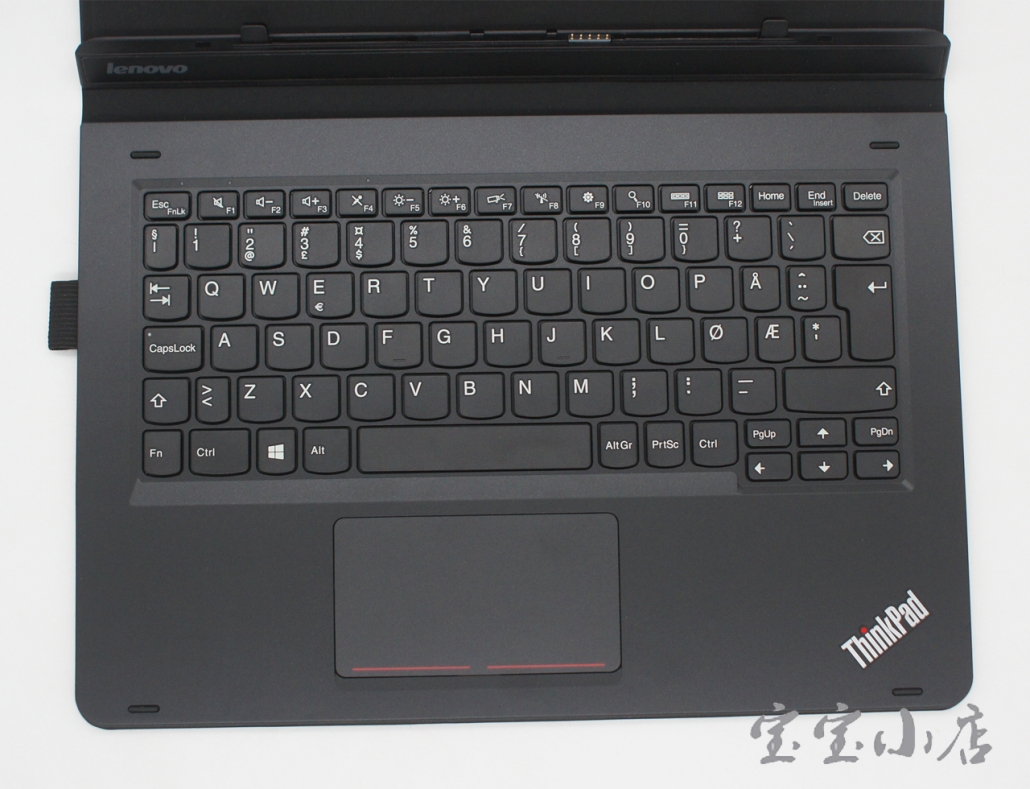 联想Lenovo ThinkPad Helix 2 2Gen Folio Keyboard 皮套磁吸键盘 挪威Norwegain