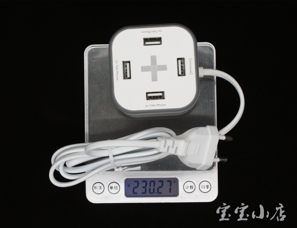 欧陆通bliss Charger Cube 4口充电立方体四口集线器(带电源)高速扩展Hub集线器一拖四充电器电脑BC1.2快充