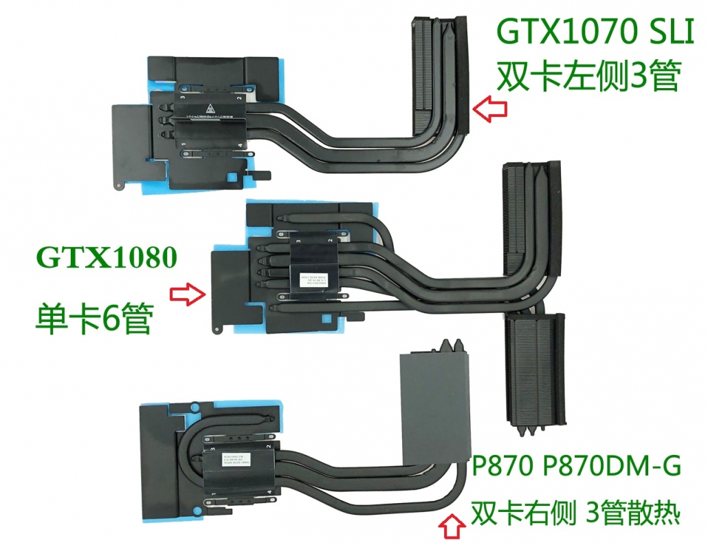 全新Clevo蓝天P870DMG DM2G DM3G KMG KM1G TM1未来人类X911均热板散热模块