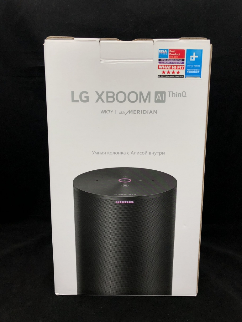 俄语Music Speaker LG Xboom AI ThinQ WK7Y with Yandex Alice (Alisa)智能家居音响